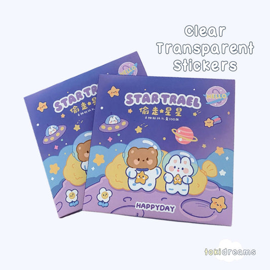 space-themed cute vinyl stickers