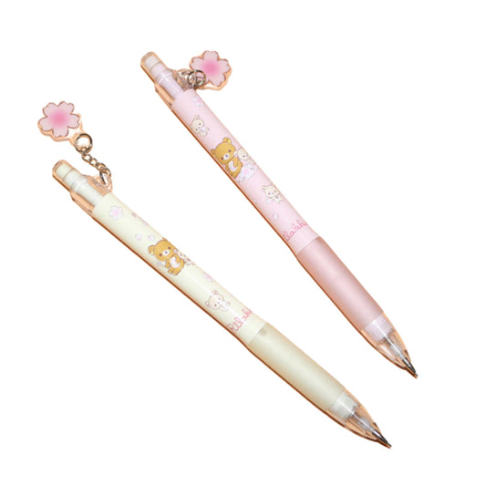 LOW STOCK! Sakura Bear Mechanical Pencil - 2D Swinging Cherry Charm